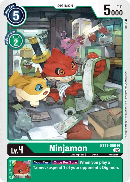 Digimon TCG Card 'BT11-050' 'Ninjamon'