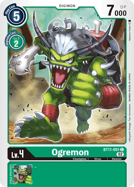 Digimon TCG Card 'BT11-051' 'Ogremon'