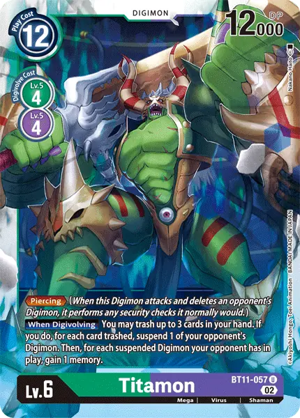 Digimon TCG Card 'BT11-057' 'Titamon'