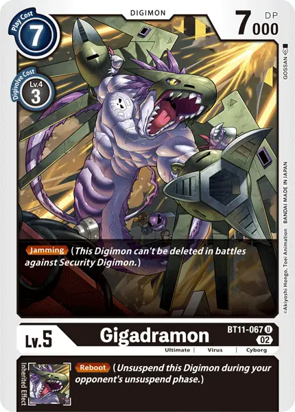 Digimon TCG Card BT11-067 Gigadramon