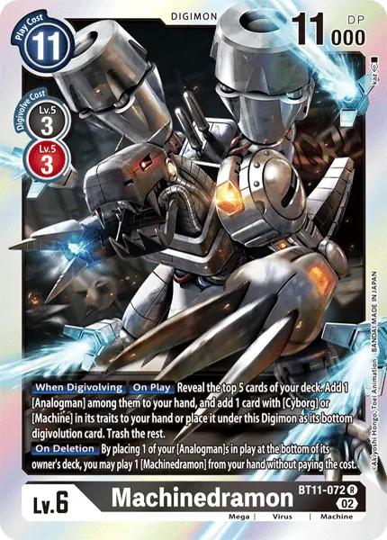 Deck Machinedramon - 1st with preview of card BT11-072