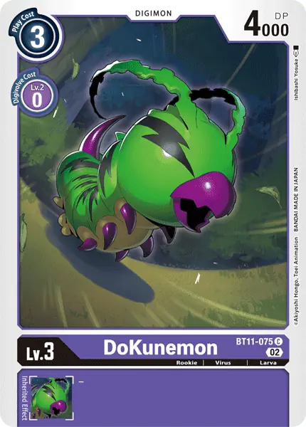 Digimon TCG Card BT11-075 DoKunemon