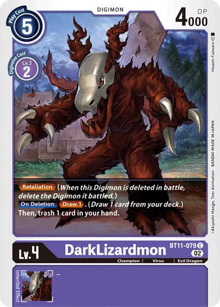 Digimon TCG Card 'BT11-079' 'Darkrizamon'