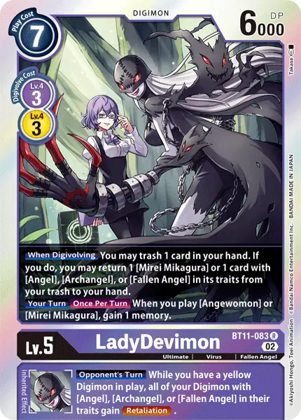 Digimon TCG Card BT11-083 LadyDevimon