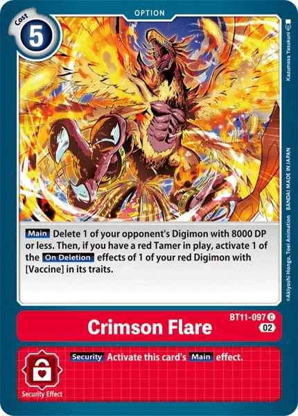Digimon TCG Card BT11-097 Crimson Flare