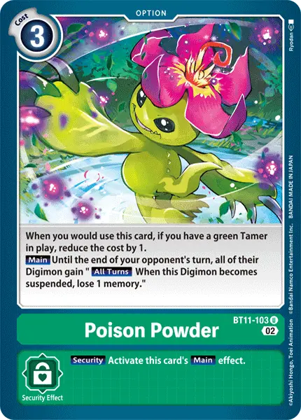 Digimon TCG Card 'BT11-103' 'Poison Powder'