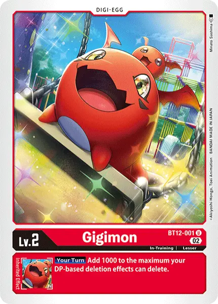 Digimon TCG Card 'BT12-001' 'Gigimon'