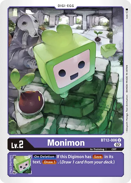 Digimon TCG Card 'BT12-006' 'Monimon'