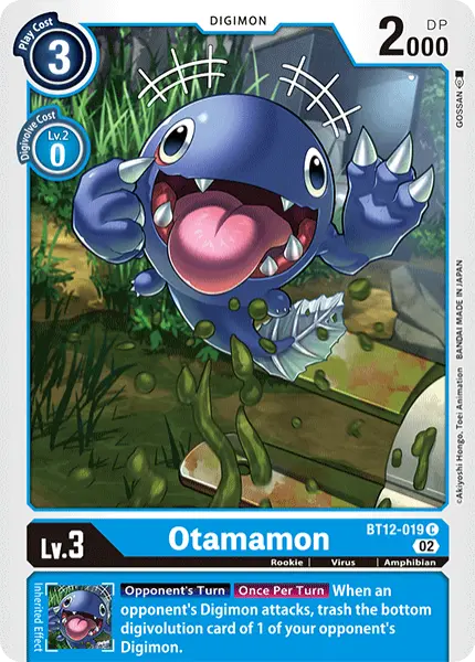 Digimon TCG Card 'BT12-019' 'Otamamon'