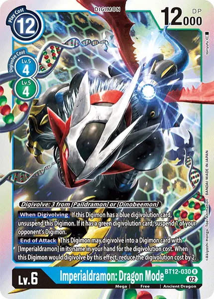 Deck Imperialdramon with preview of card BT12-030