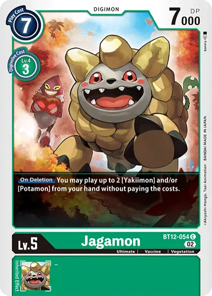 Digimon TCG Card 'BT12-054' 'Jagamon'