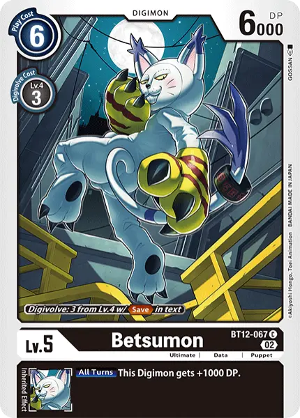 Digimon TCG Card BT12-067 Betsumon