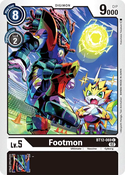 Digimon TCG Card BT12-069 Footmon