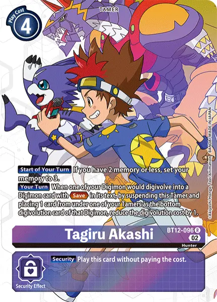 Digimon TCG Card BT12-096_P1 Tagiru Akashi