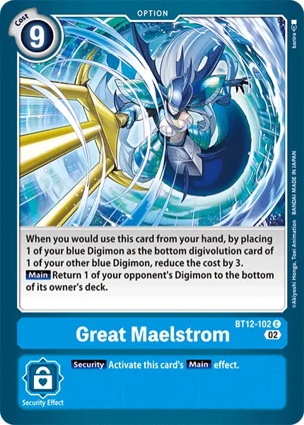 Digimon TCG Card 'BT12-102' 'Great Maelstrom'