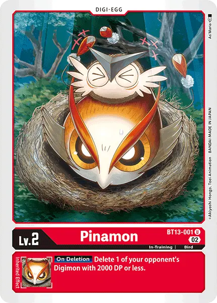 Digimon TCG Card BT13-001 Pinamon