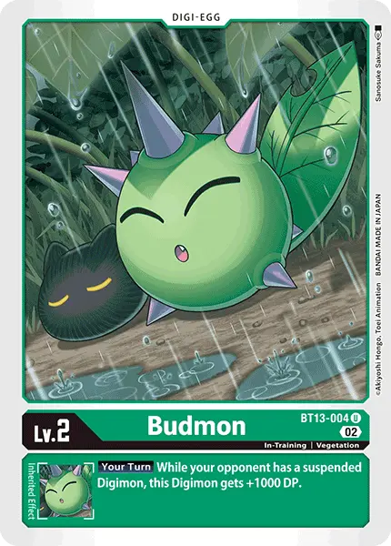Digimon TCG Card 'BT13-004' 'Budmon'