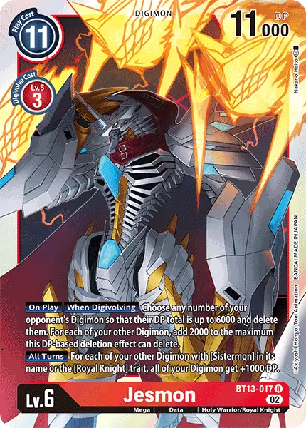 Digimon TCG Card BT13-017 Jesmon