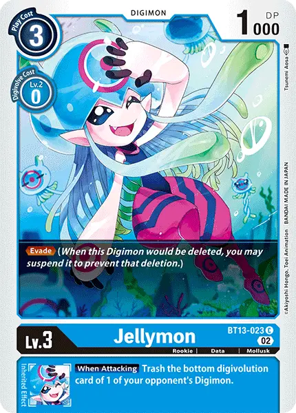 Digimon TCG Card BT13-023 Jellymon