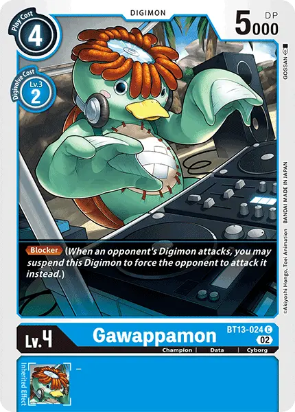 Digimon TCG Card 'BT13-024' 'Gawappamon'