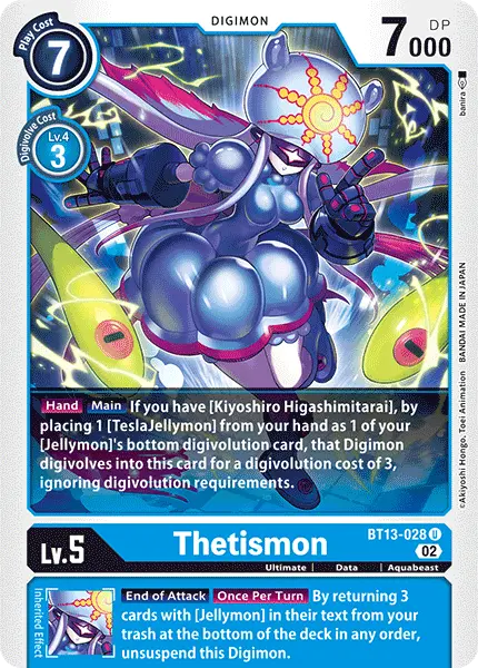 Digimon TCG Card BT13-028 Thetismon