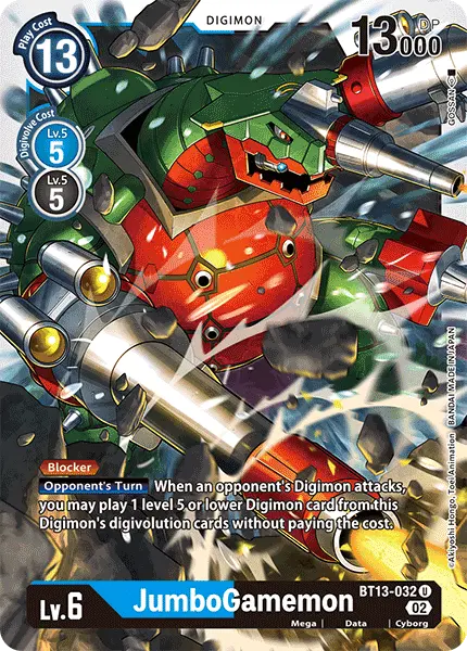 Digimon TCG Card 'BT13-032' 'JumboGamemon'