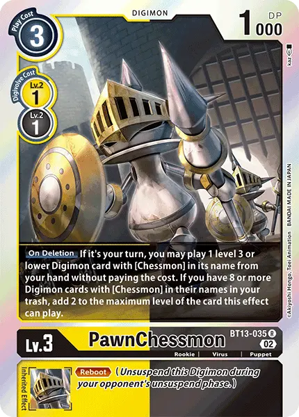 Digimon TCG Card BT13-035 PawnChessmon