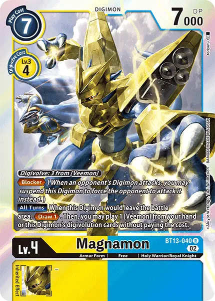 Digimon TCG Card BT13-040 Magnamon