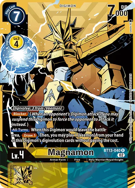 Digimon TCG Card 'BT13-040_P1' 'Magnamon'