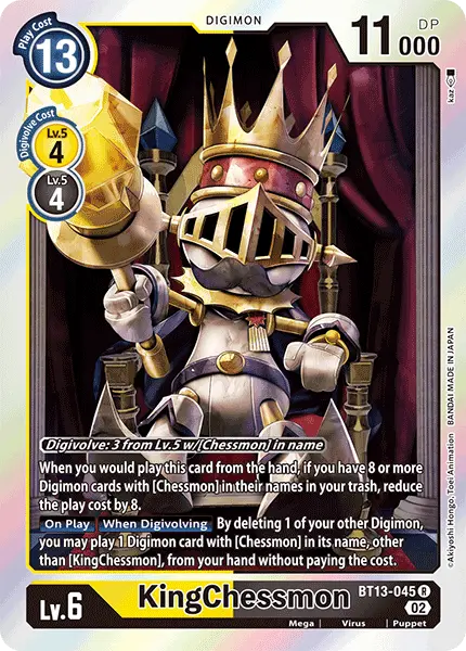 Digimon TCG Card 'BT13-045' 'KingChessmon'