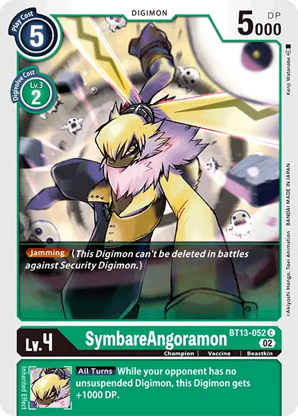 Digimon TCG Card 'BT13-052' 'SymbareAngoramon'