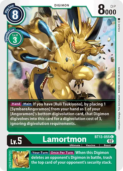 Digimon TCG Card 'BT13-055' 'Lamortmon'