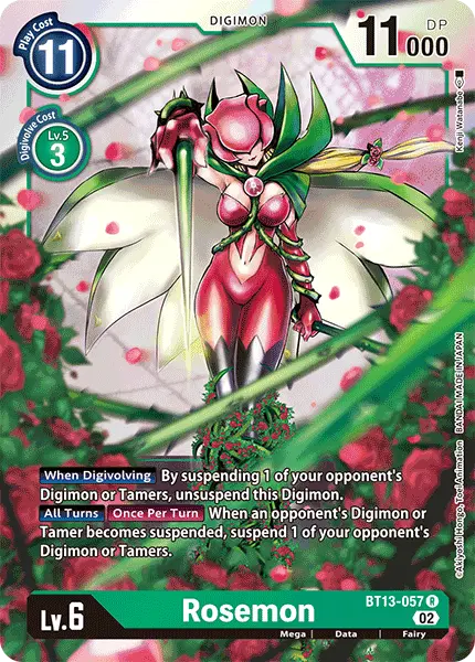 Digimon TCG Card 'BT13-057' 'Rosemon'