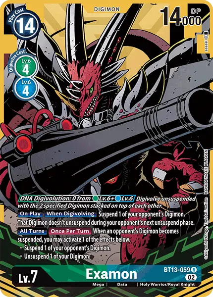 Digimon TCG Card BT13-059_P1 Examon