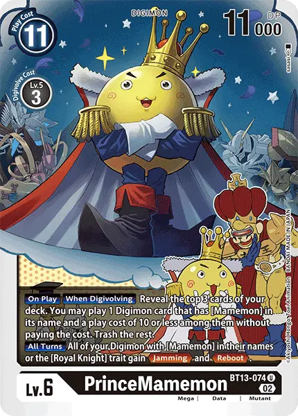 Digimon TCG Card BT13-074 PrinceMamemon