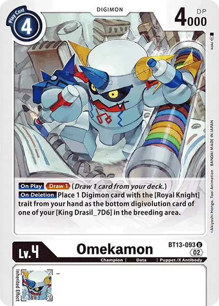 Digimon TCG Card BT13-093 Omekamon