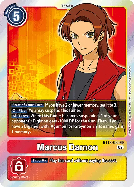 Digimon TCG Card BT13-095 Marcus Damon