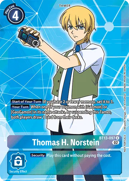 Digimon TCG Card BT13-097_P1 Thomas H. Norstein