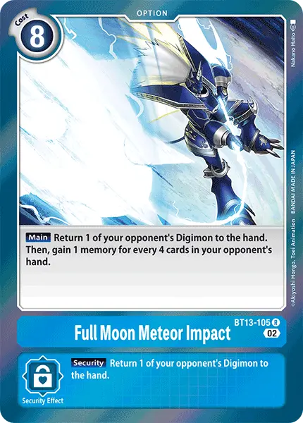 Digimon TCG Card 'BT13-105' 'Full Moon Meteor Impact'