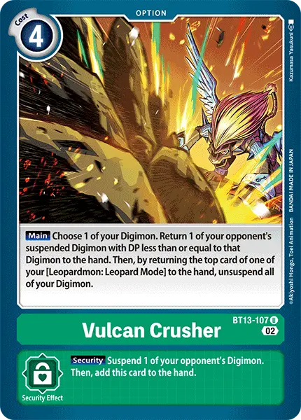 Digimon TCG Card BT13-107 Vulcan Crusher