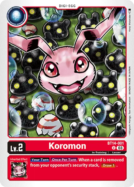 Digimon TCG Card 'BT14-001' 'Koromon'