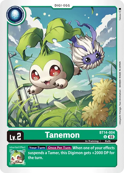 Digimon TCG Card 'BT14-004' 'Tanemon'