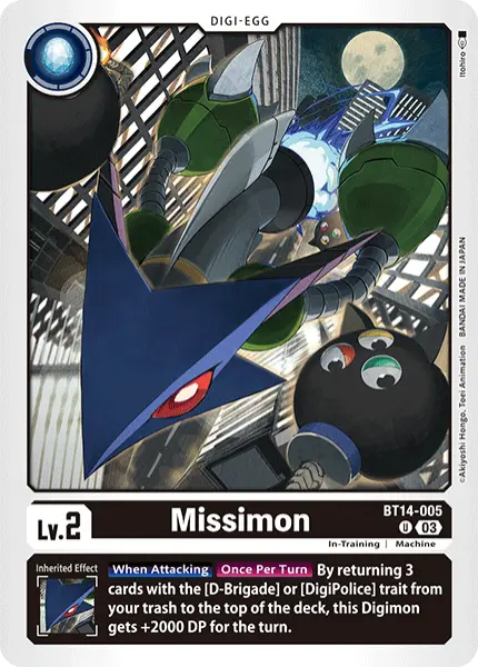 Digimon TCG Card BT14-005 Missimon