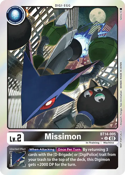 Digimon TCG Card 'BT14-005_P1' 'Missimon'