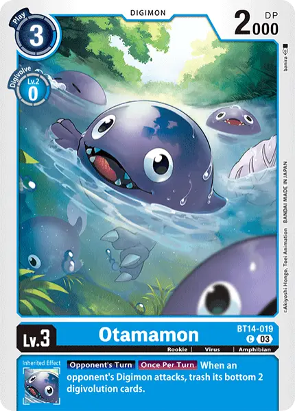 Digimon TCG Card BT14-019 Otamamon