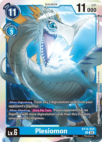 Digimon TCG Card 'BT14-029' 'Plesiomon'
