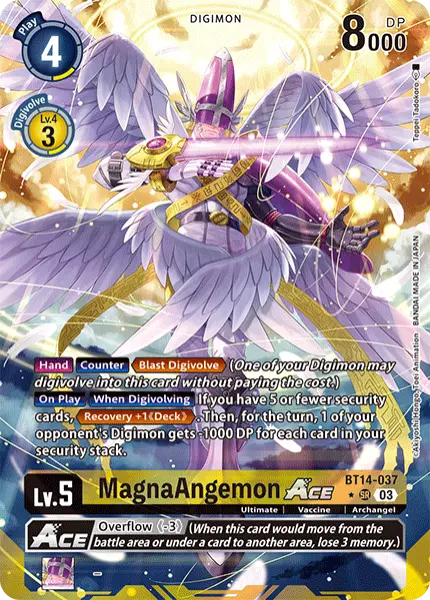 Digimon TCG Card BT14-037_P1 MagnaAngemon