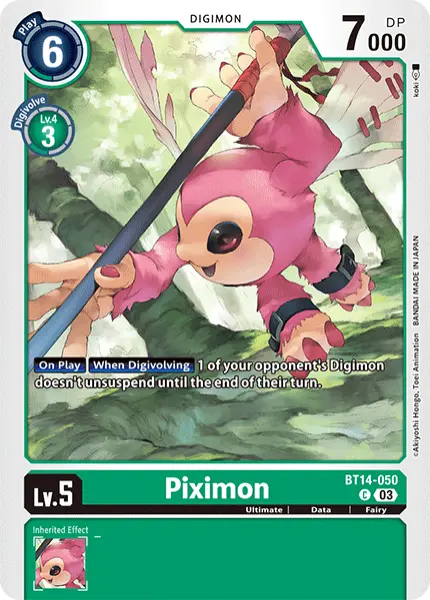 Digimon TCG Card 'BT14-050' 'Piximon'