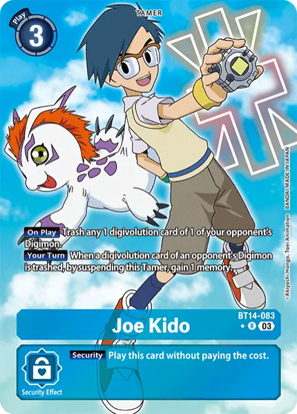 Digimon TCG Card BT14-083_P1 Joe Kido