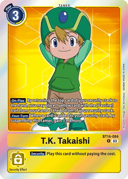 Digimon TCG Card BT14-084 T.K. Takaishi